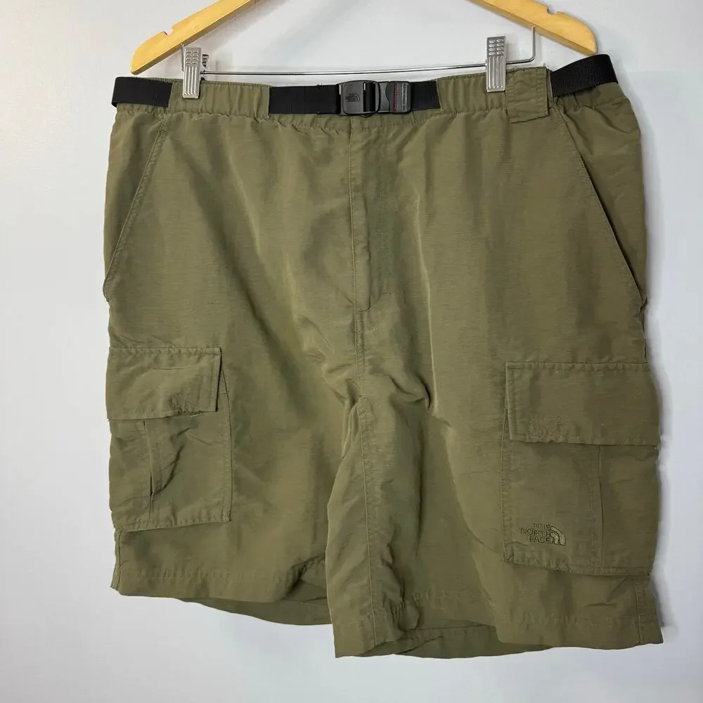 The North Face Mens Cargo Nylon Shorts Outdoor Hiking Belted Men's XL